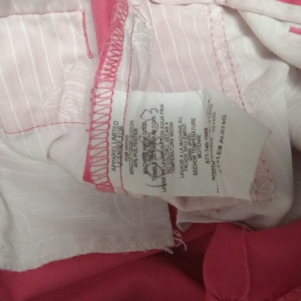 Size 7 Dickies Pink Straight Leg Trouser - Picture 6 of 7